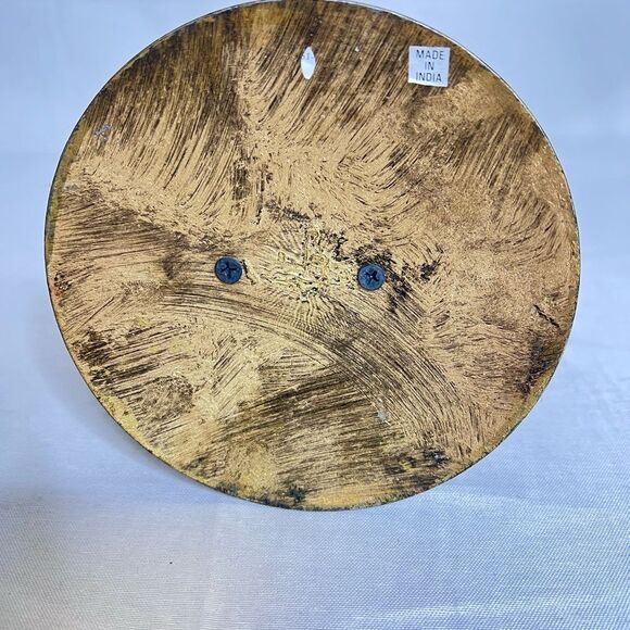 Vintage 5” Natural Mango Wood Angel w/Gold Star and Wings Figurine Christmas - Picture 7 of 12